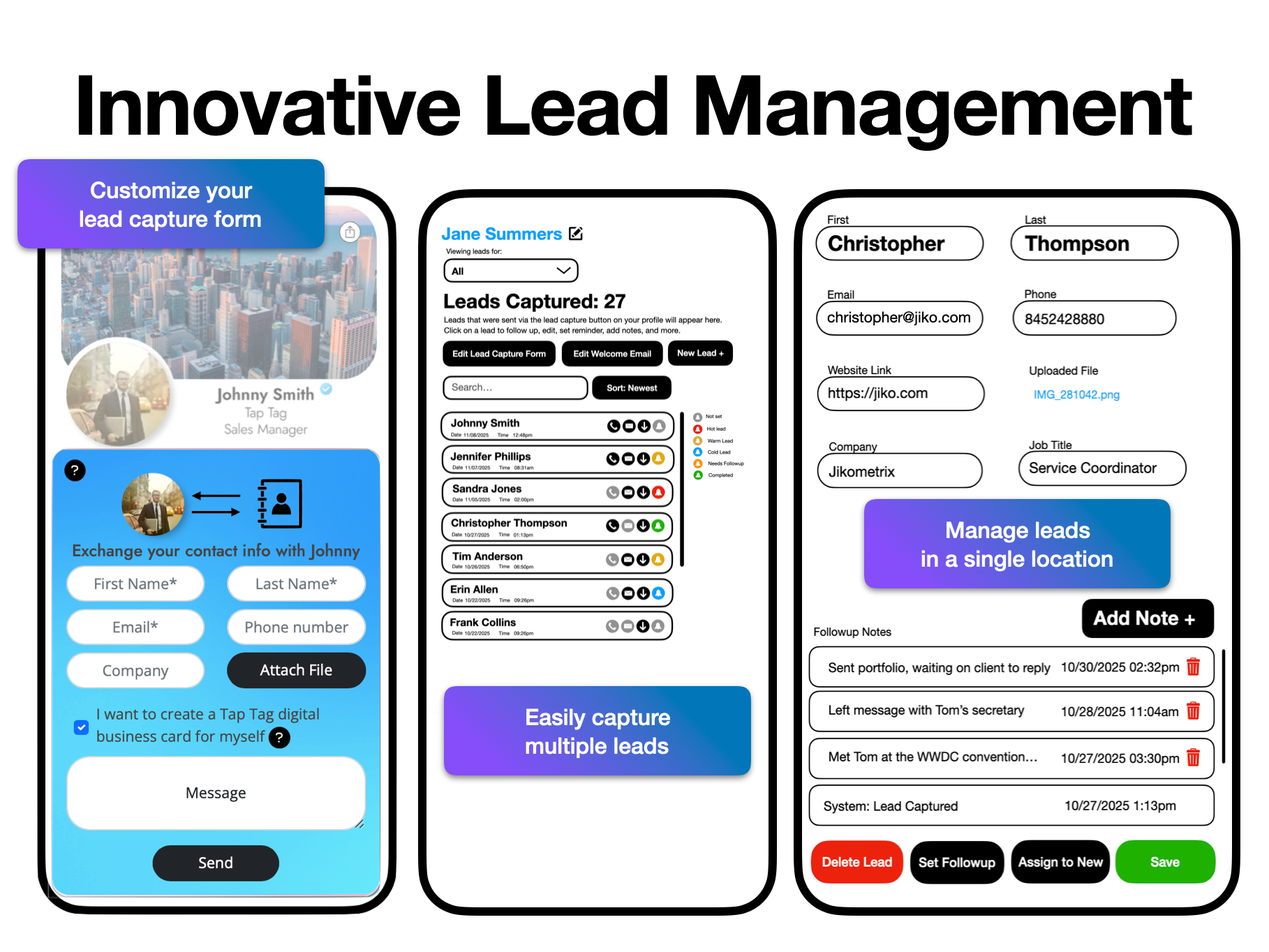 How the Contact Exchange / Lead Capture Form Works