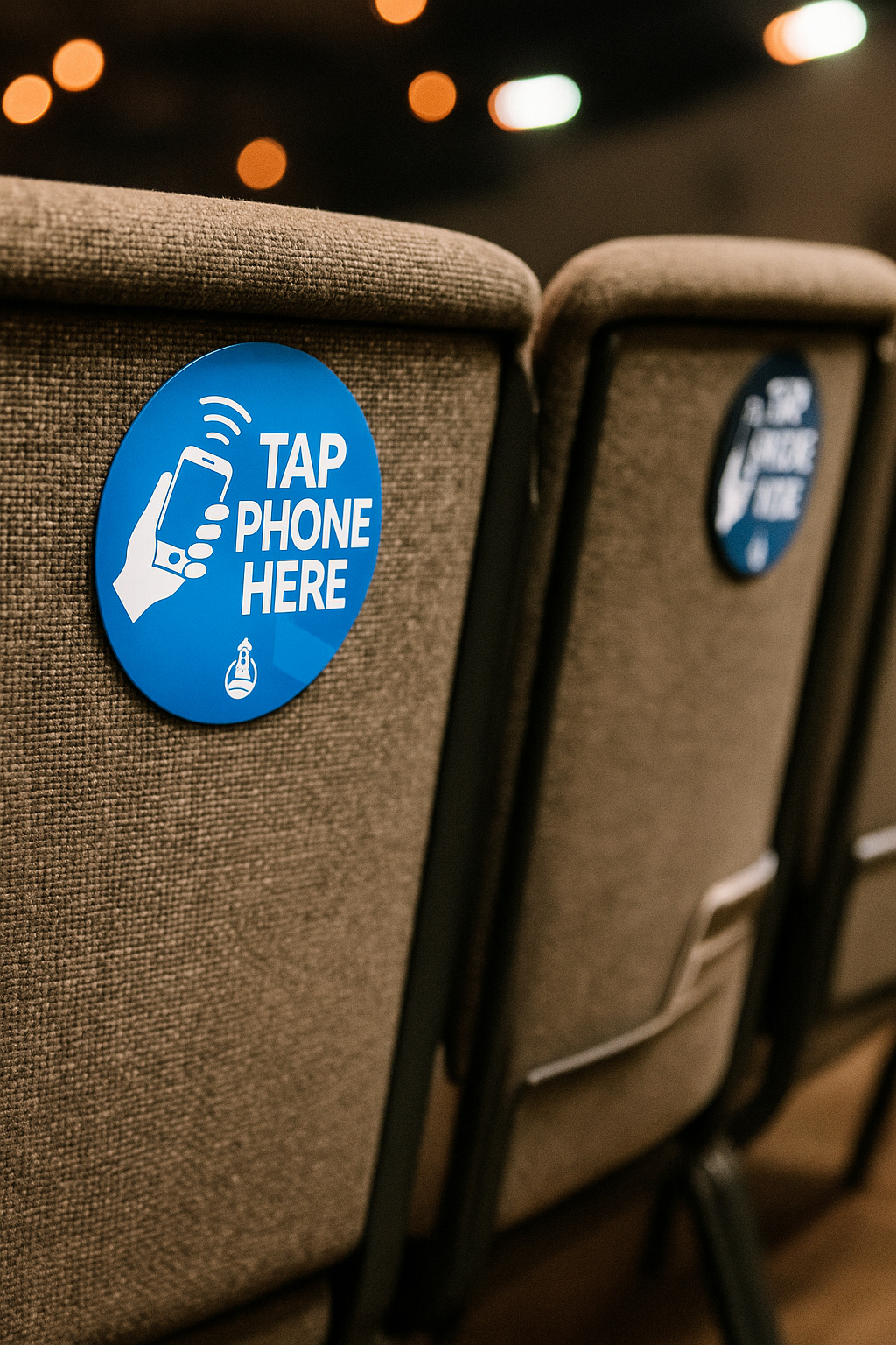 Tap & QR Sign for Churches & Seating - Custom