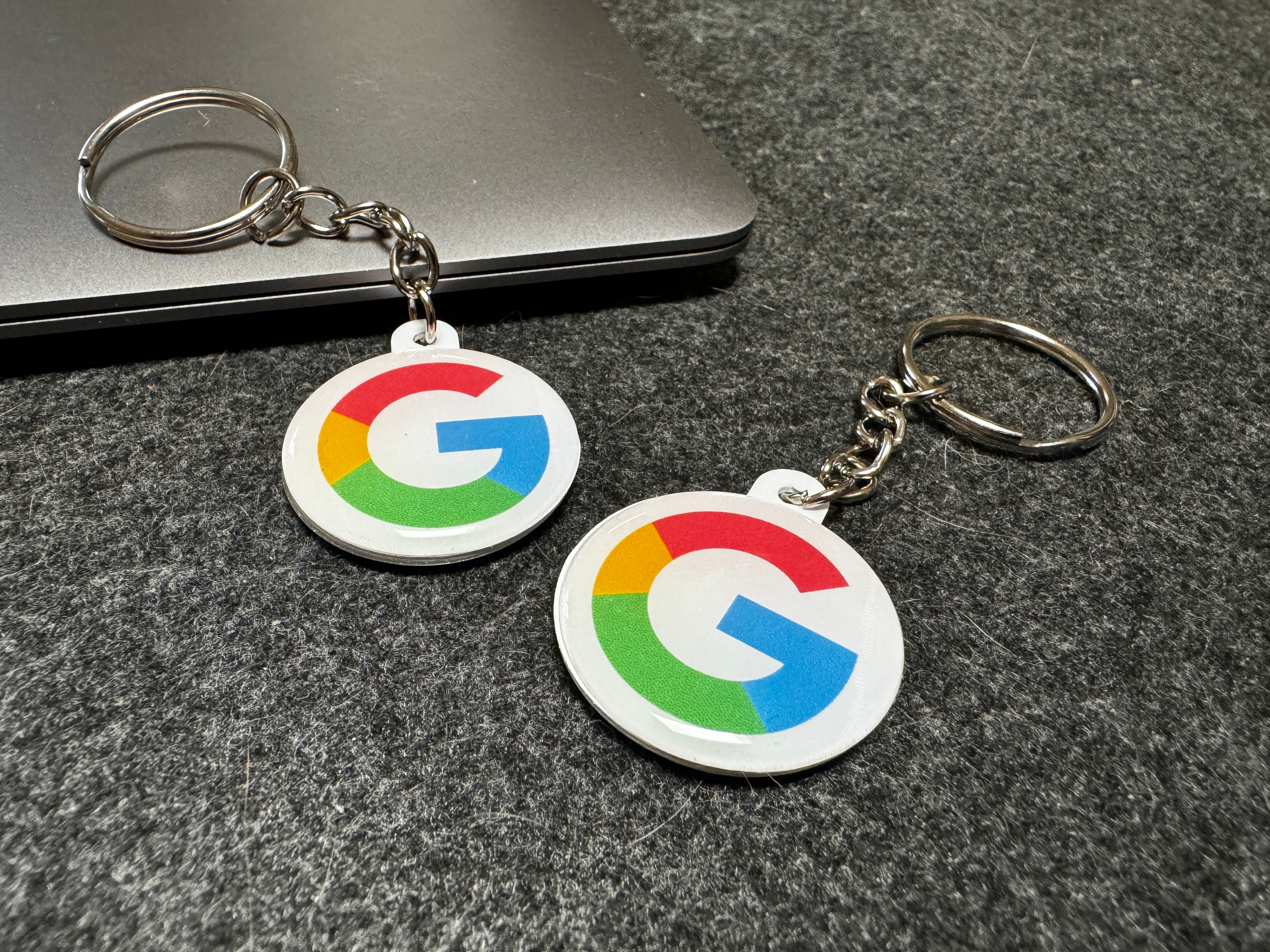 Tap NFC Google keychain 