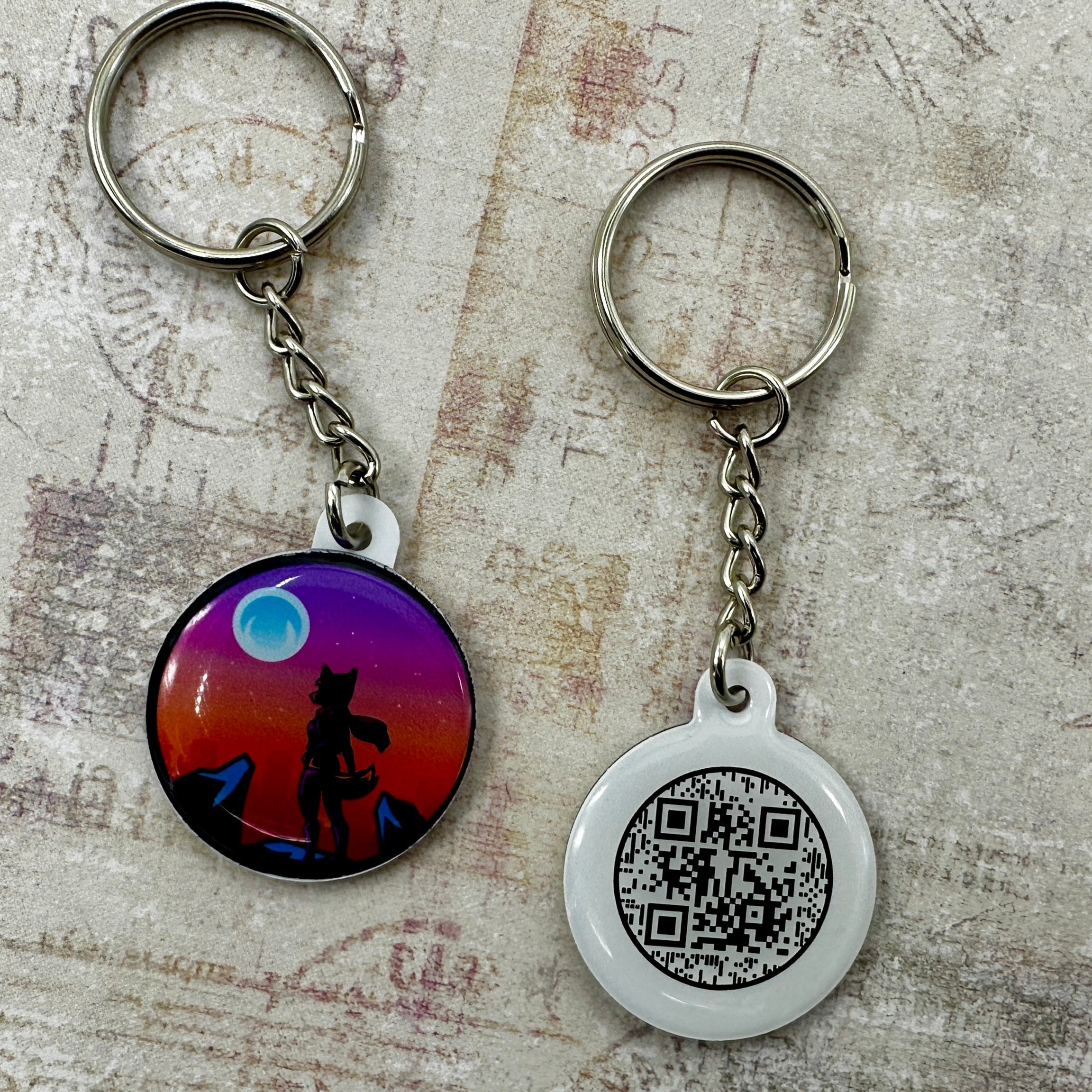 Custom Tap NFC keychain, custom logo. Tap to share contact info and digital profile