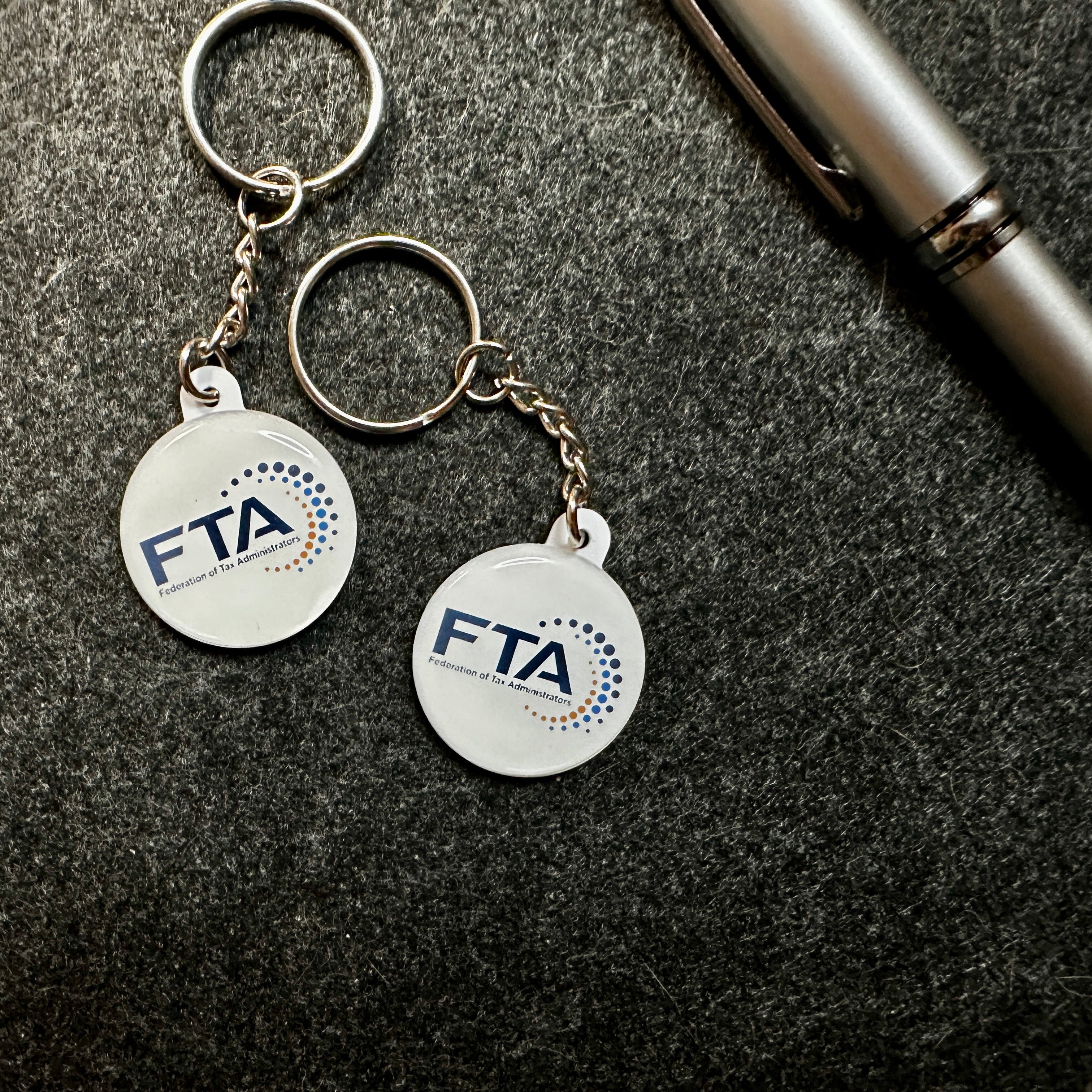 Custom Tap NFC keychain, custom logo. Tap to share contact info and digital profile