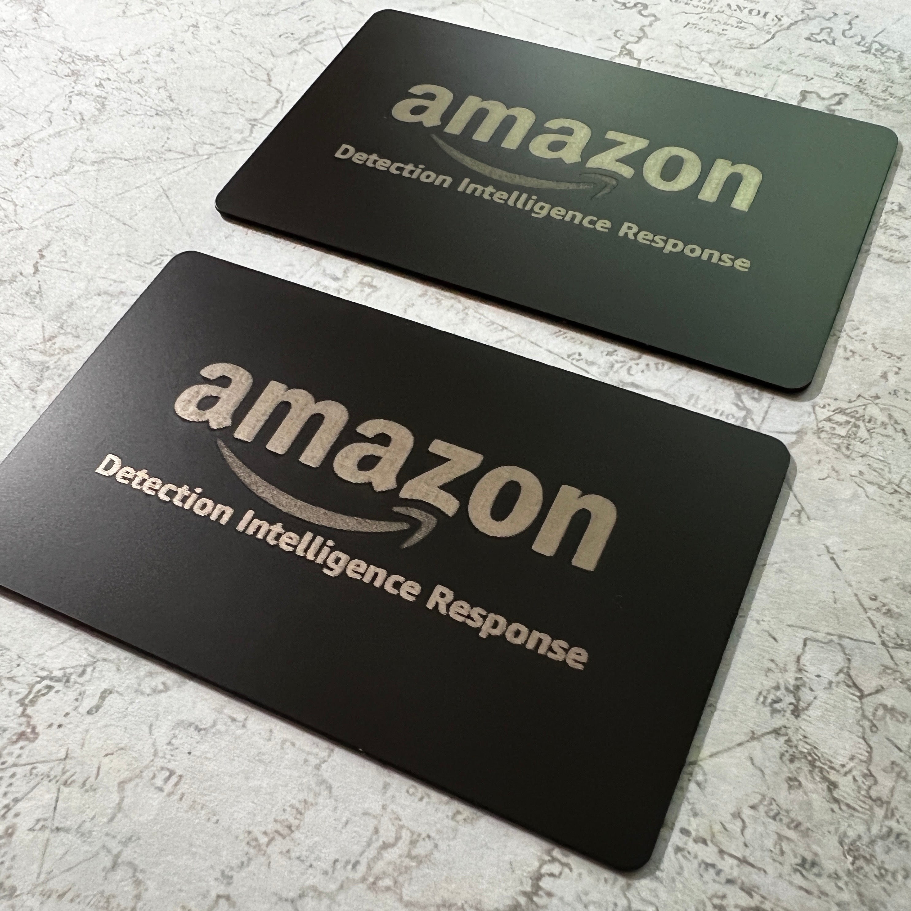 Matte Black Anodized Stainless Steel - Tap Business Card