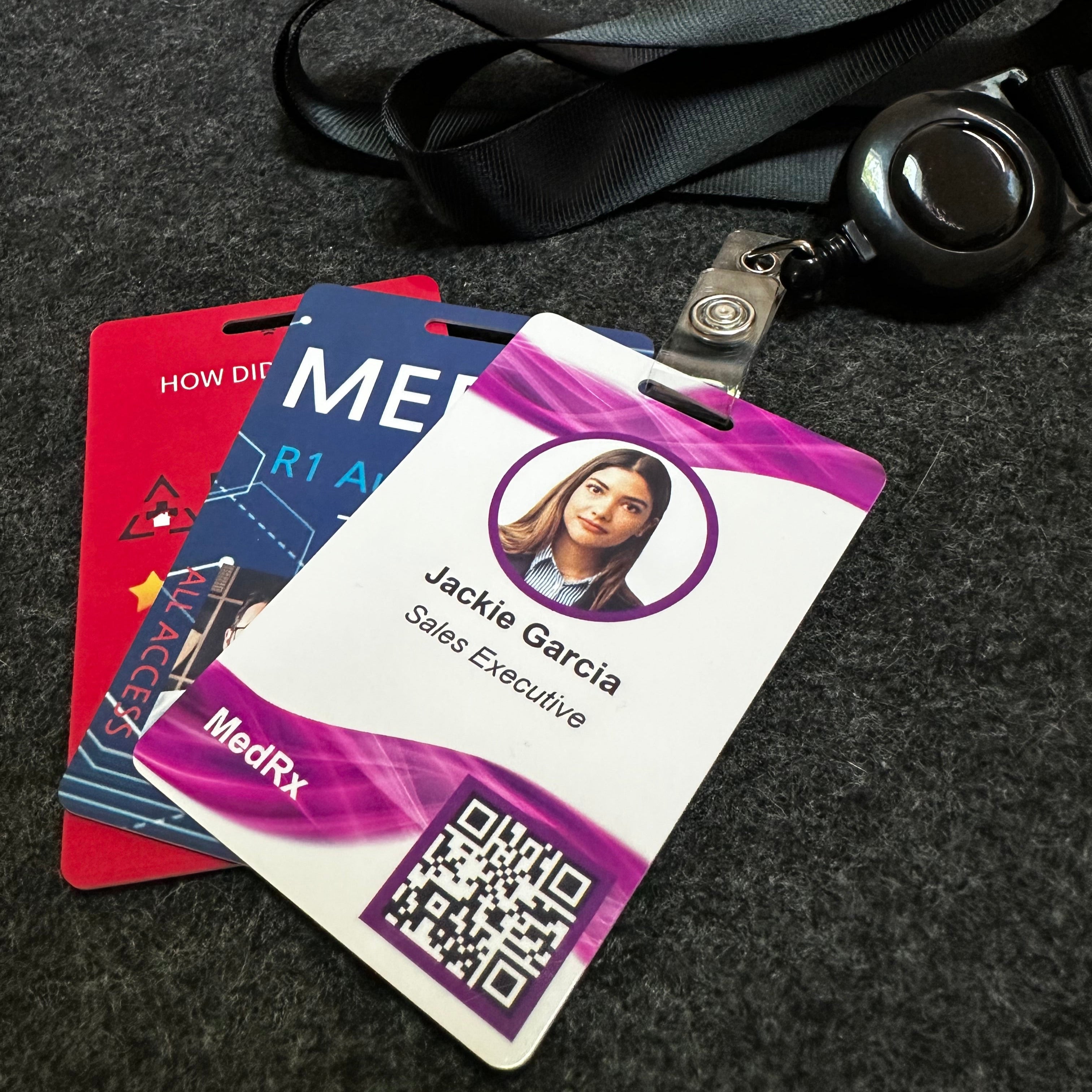 Tap card on lanyard, tap lanyard for networking digital business cards