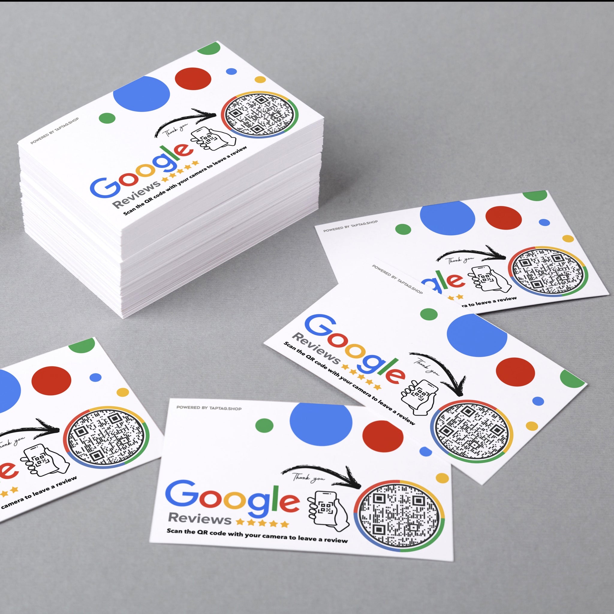 Google Review Business Cards | 500-1000 Pack | Dynamic QR for reviews