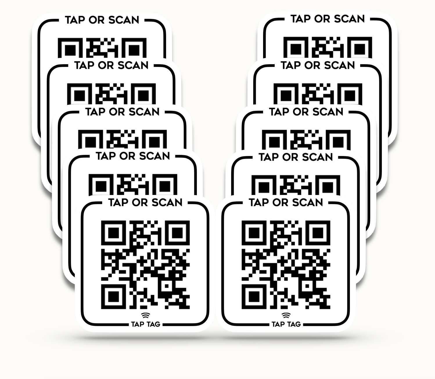 NFC QR Sticker Pack - Tap or Scan