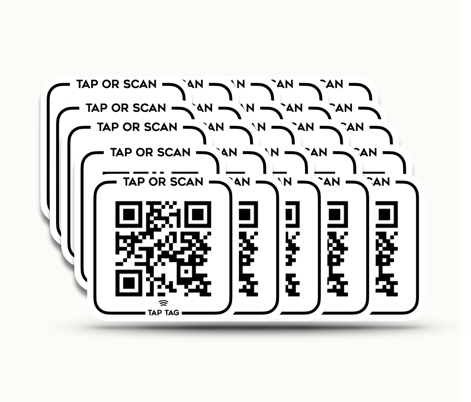 NFC QR Sticker Pack - Tap or Scan