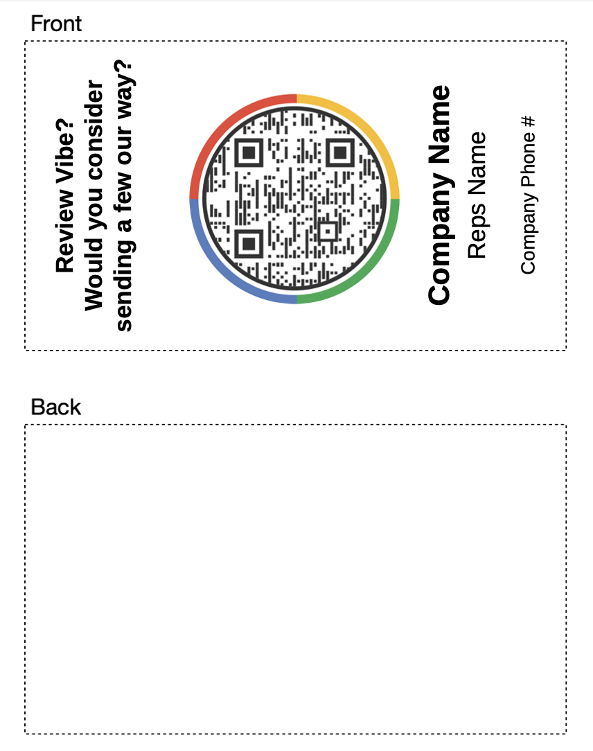 Project Map It Paper Business Cards w/ QR profile