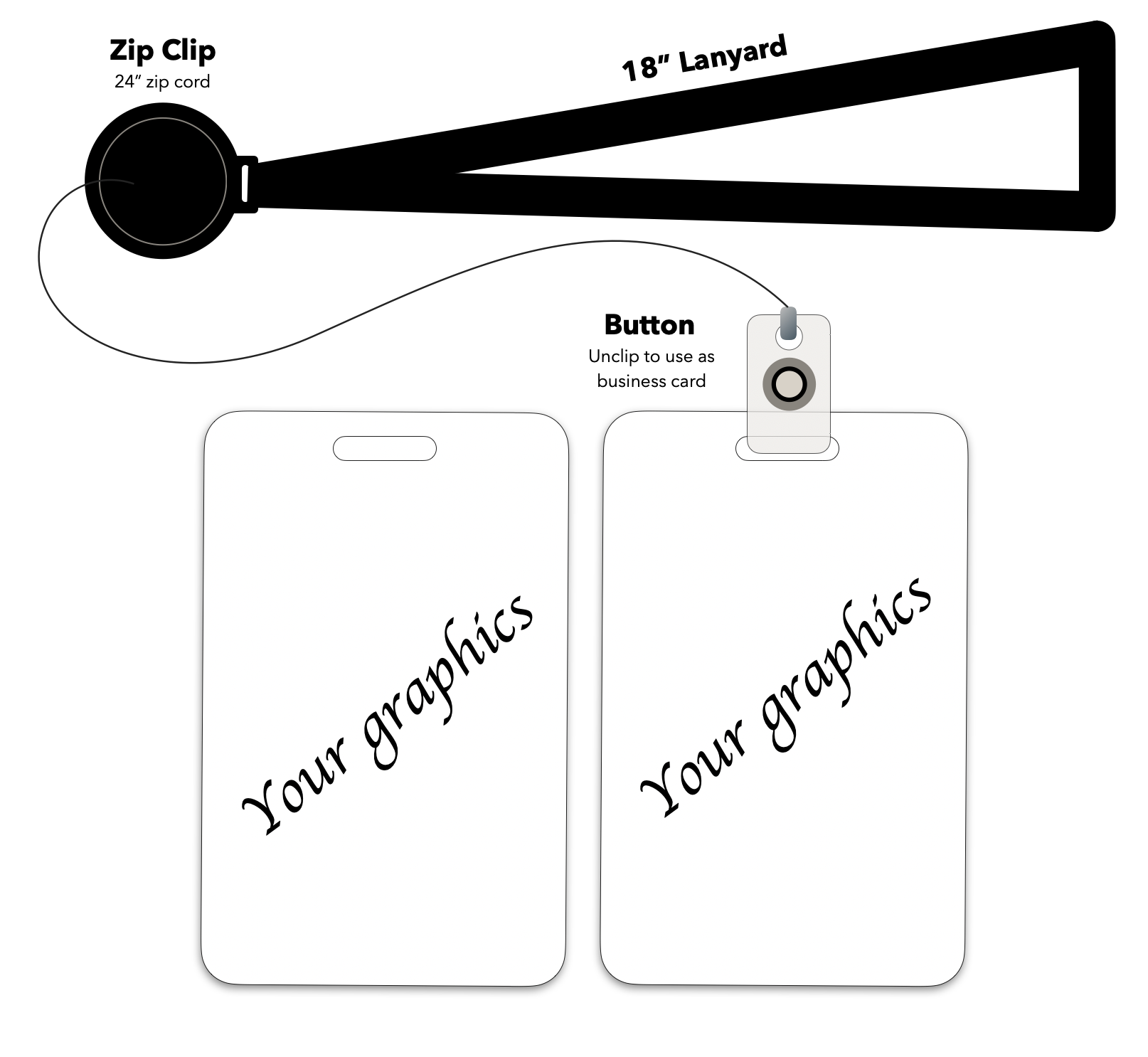 Custom Tap ID Badge Lanyard