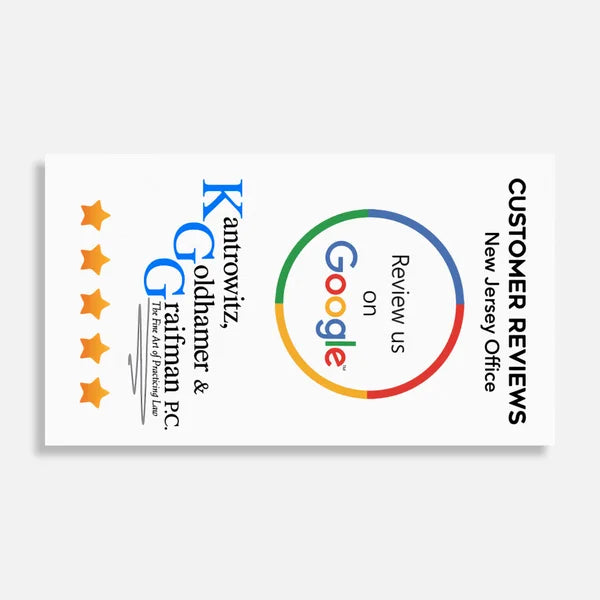 Custom Paper Handout Google Review Cards | 500 or 1,000 Pack