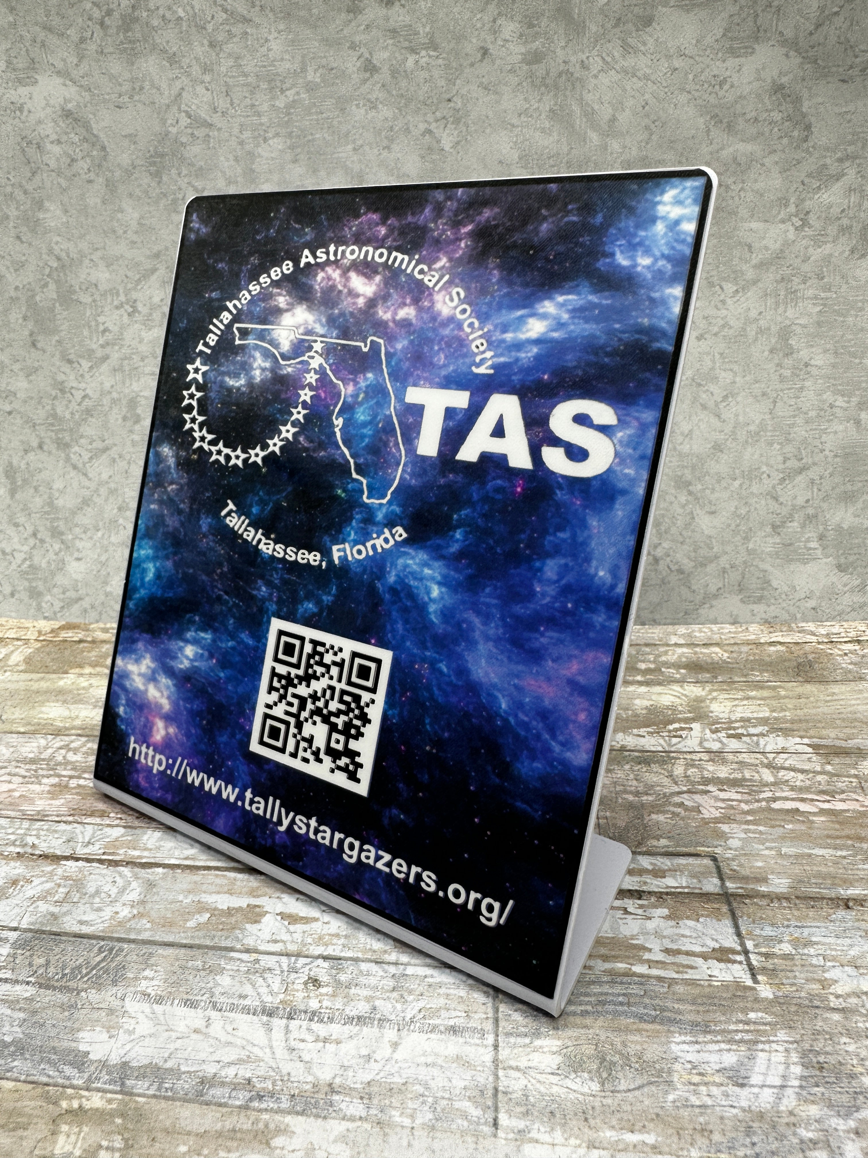 Custom stand up nfc tap sign. custom logo and artwork, QR. Tap to share contact info or google review