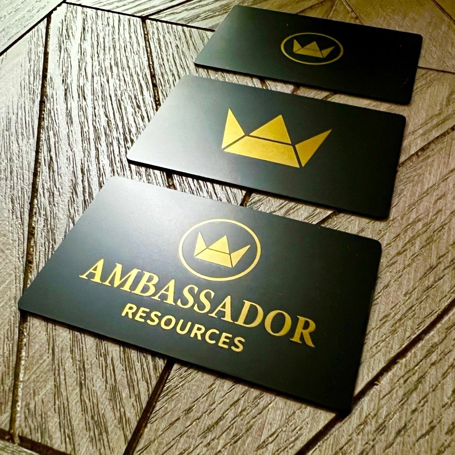 Custom Black metal tap NFC business card, gold engraving, tap to share contact card and digital business card. upload your own logo.