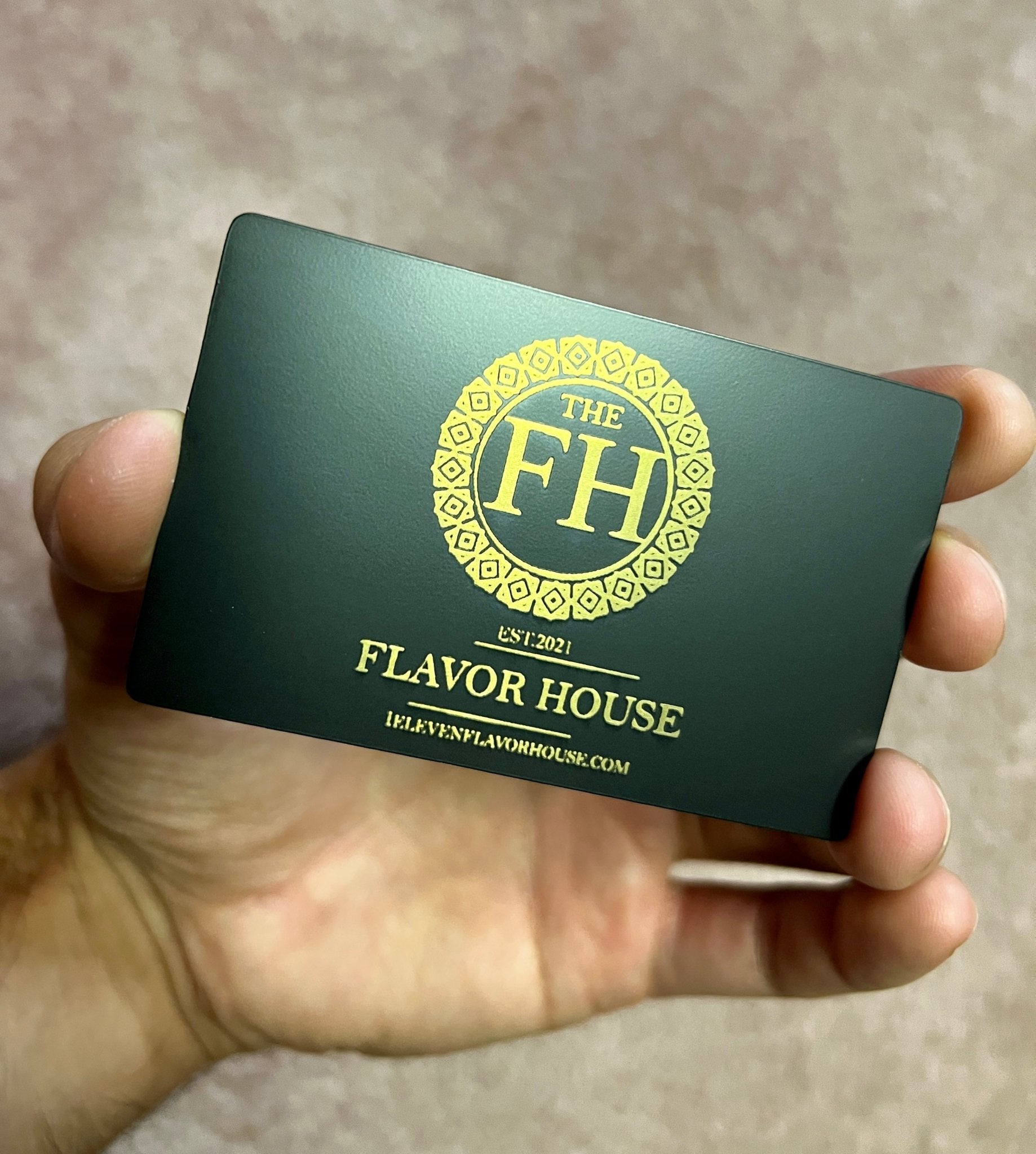 Custom Black metal tap NFC business card, gold engraving, tap to share contact card and digital business card. upload your own logo.