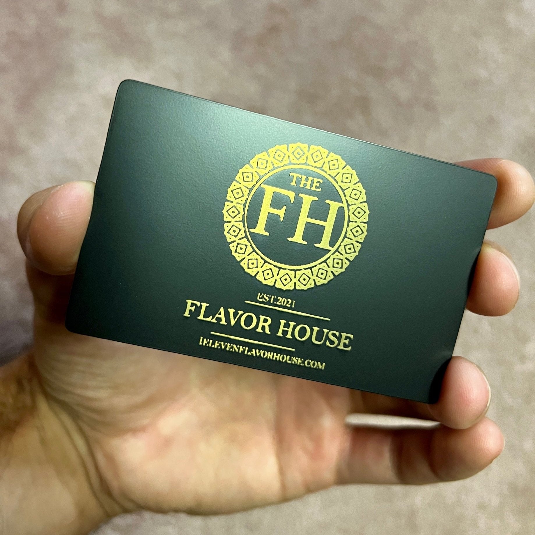 Custom Black metal tap NFC business card, gold engraving, tap to share contact card and digital business card. upload your own logo.