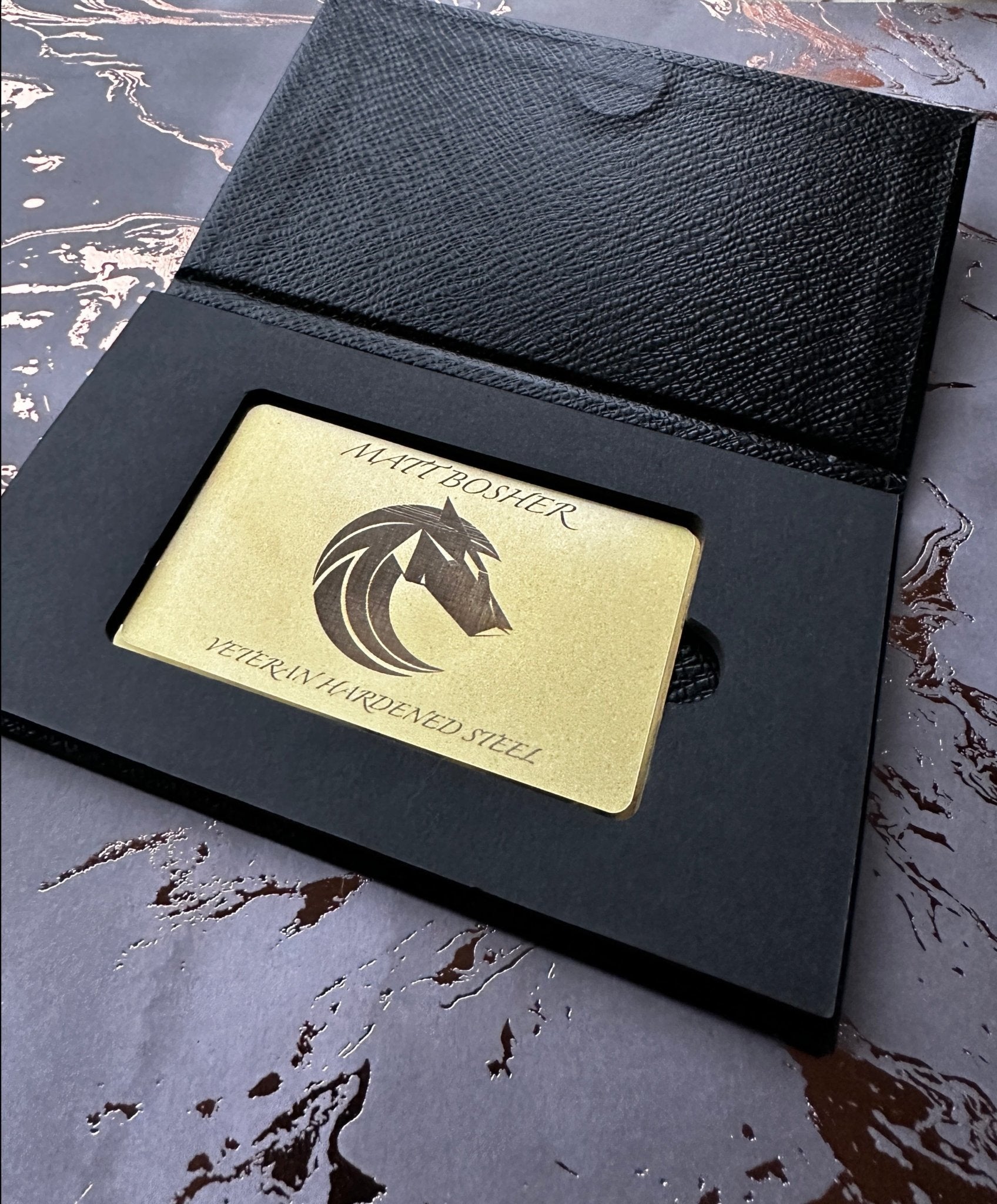 Gold Plated Stainless Steel - NFC Business Card - Tap Tag