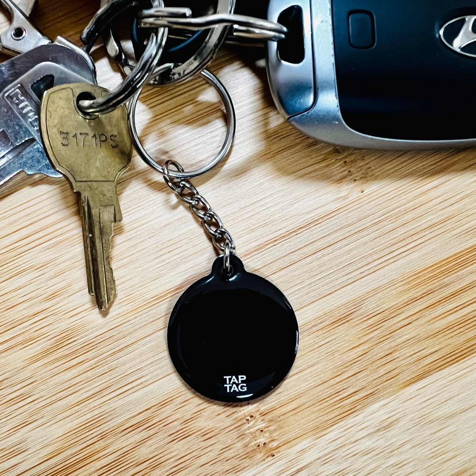 Matte Black - Tap Lightweight Keychain