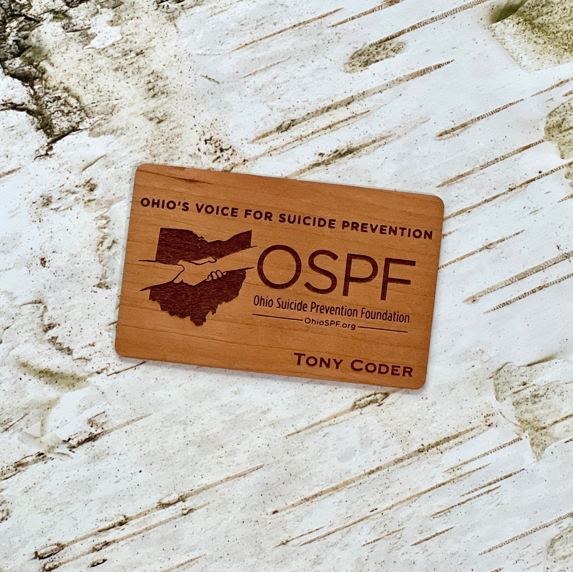 Custom Cherry wood nfc tap business card, tap to share contact info and digital profile. burn engrave