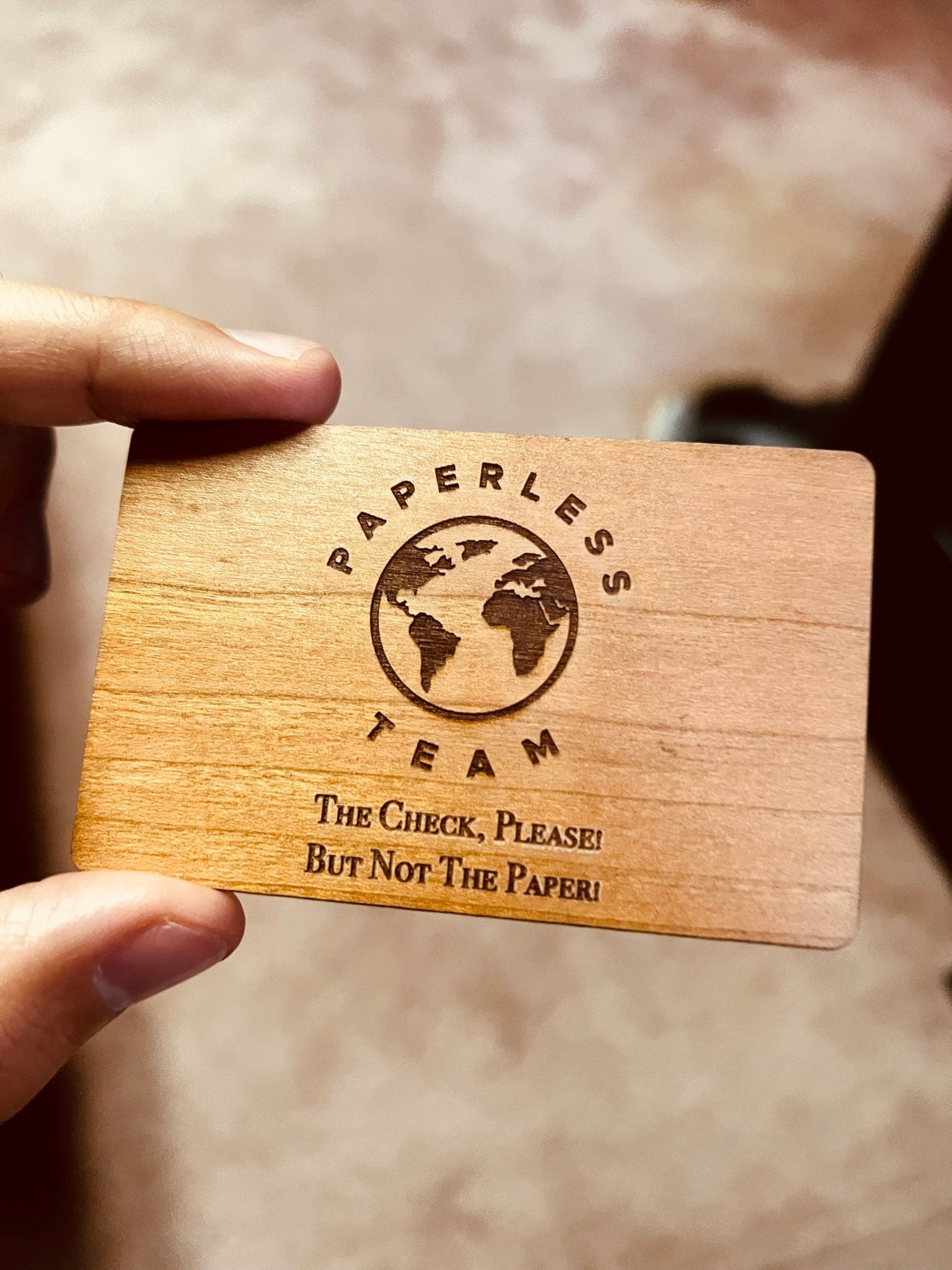 Sustainable Cherry - NFC Business card - Tap Tag