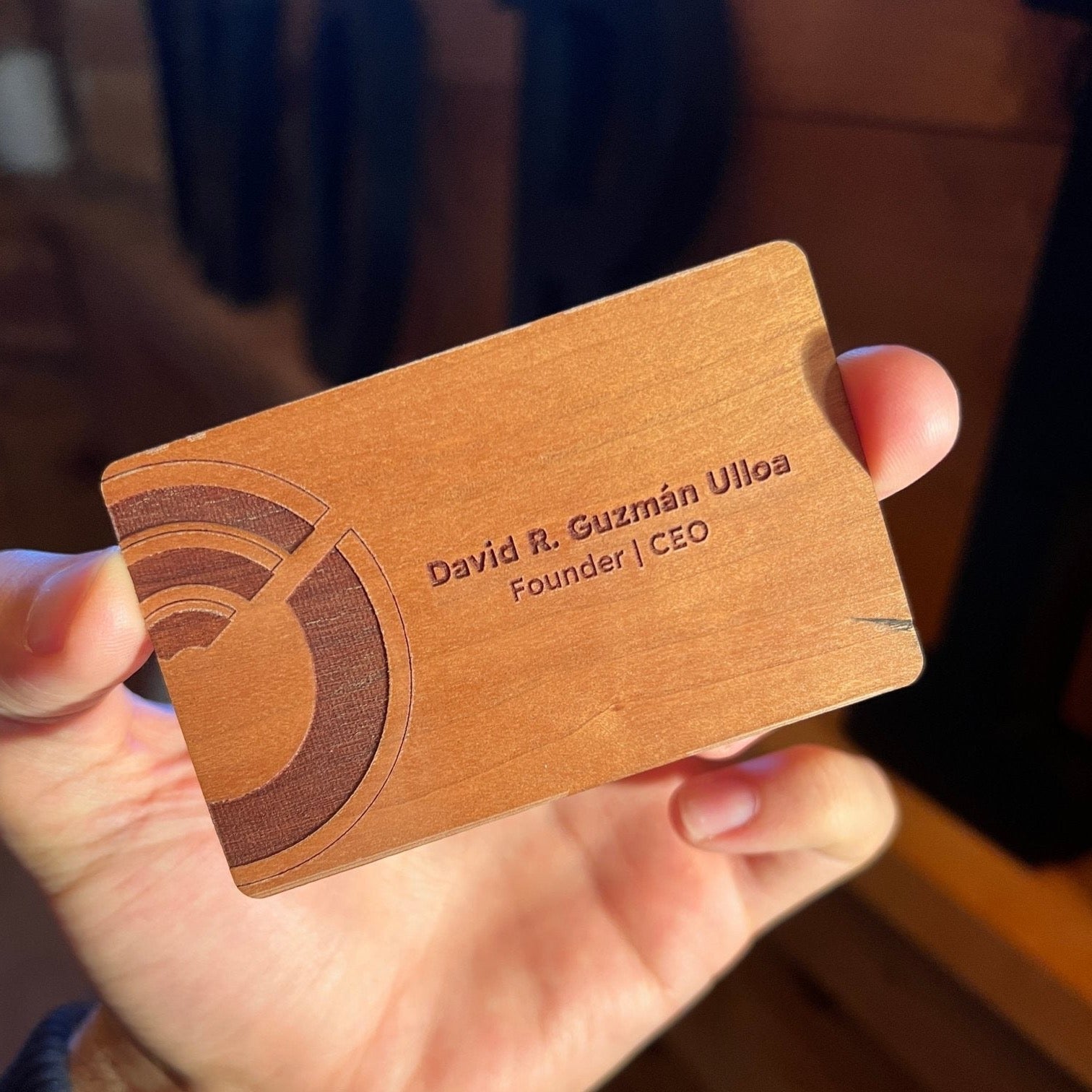 Sustainable Cherry - NFC Business card - Tap Tag