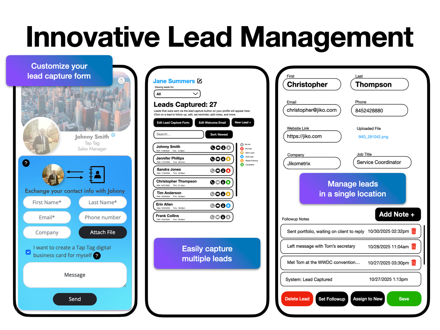 How the Contact Exchange / Lead Capture Form Works