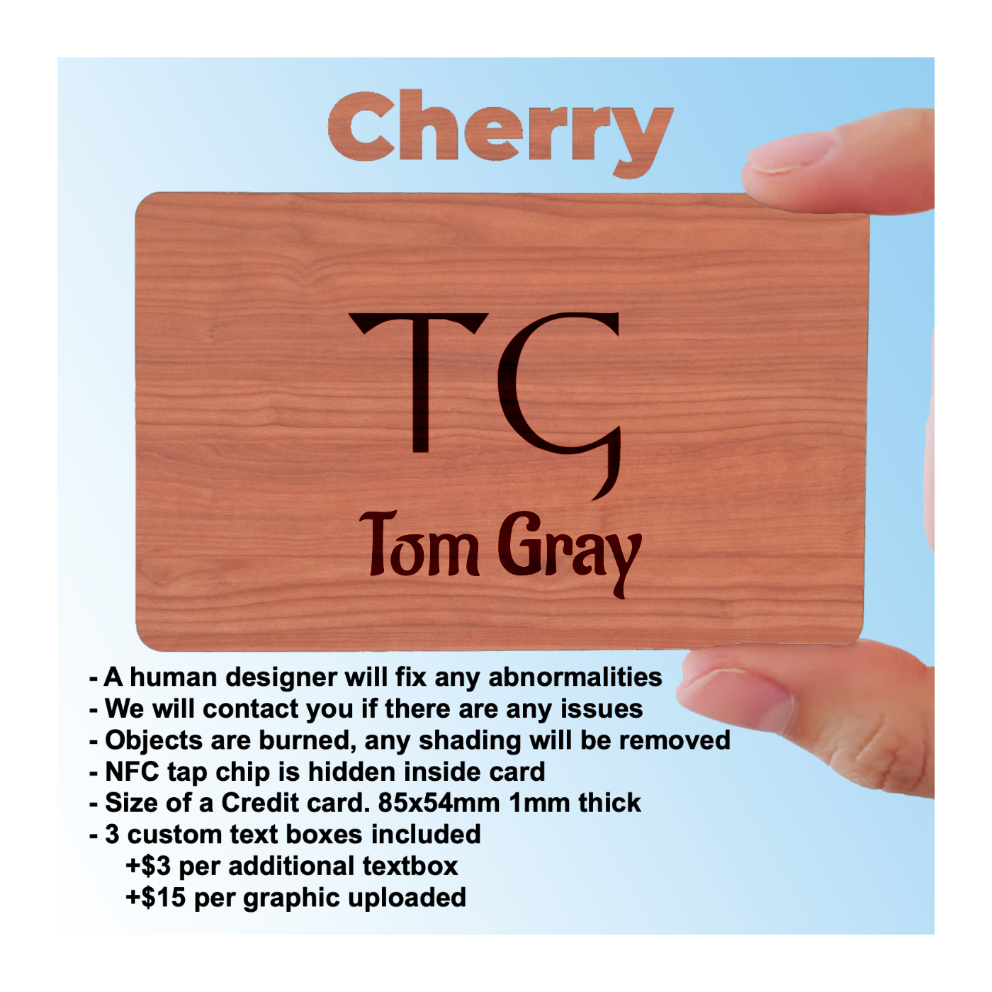 Sustainable Cherry - Tap Business card