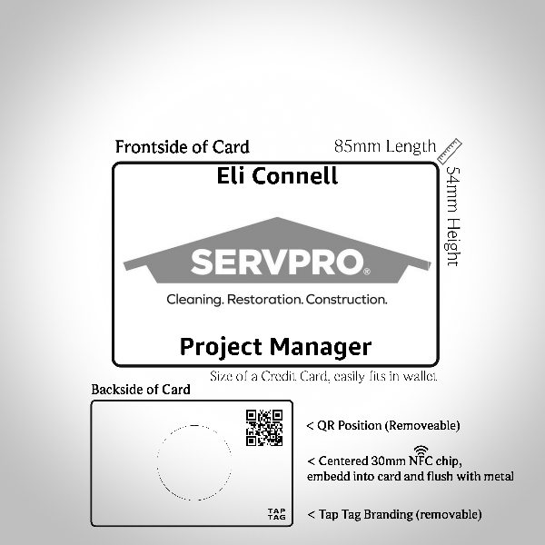 Black Steel - Centered 30mm chip without logo
