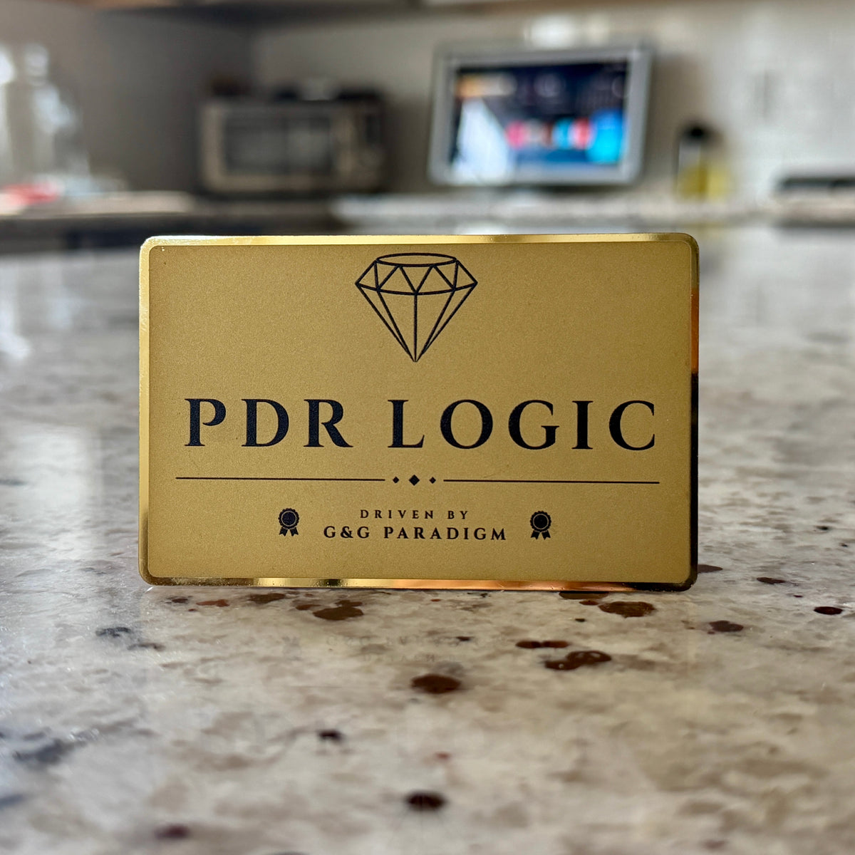 Gold-Plated Stainless Steel - Tap Business Card