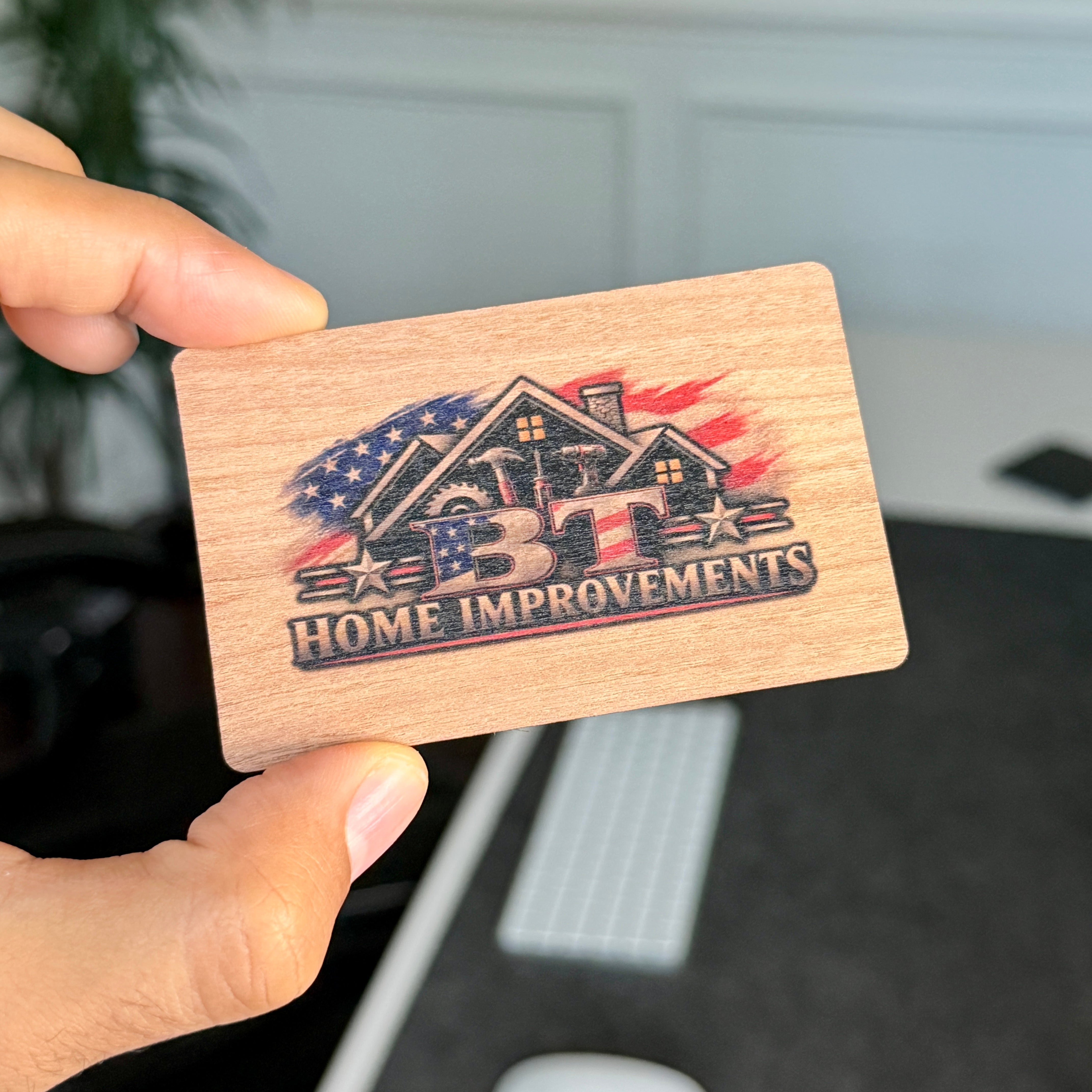 Wood NFC Business Cards | Cherry Business cards | Tap Tag NFC