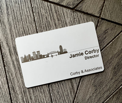 Tap Digital Business Card, Digital Business Card Profile, Tap E Business Card, Custom Digital Business Card, NFC Business Card, White Steel Tap Business Card