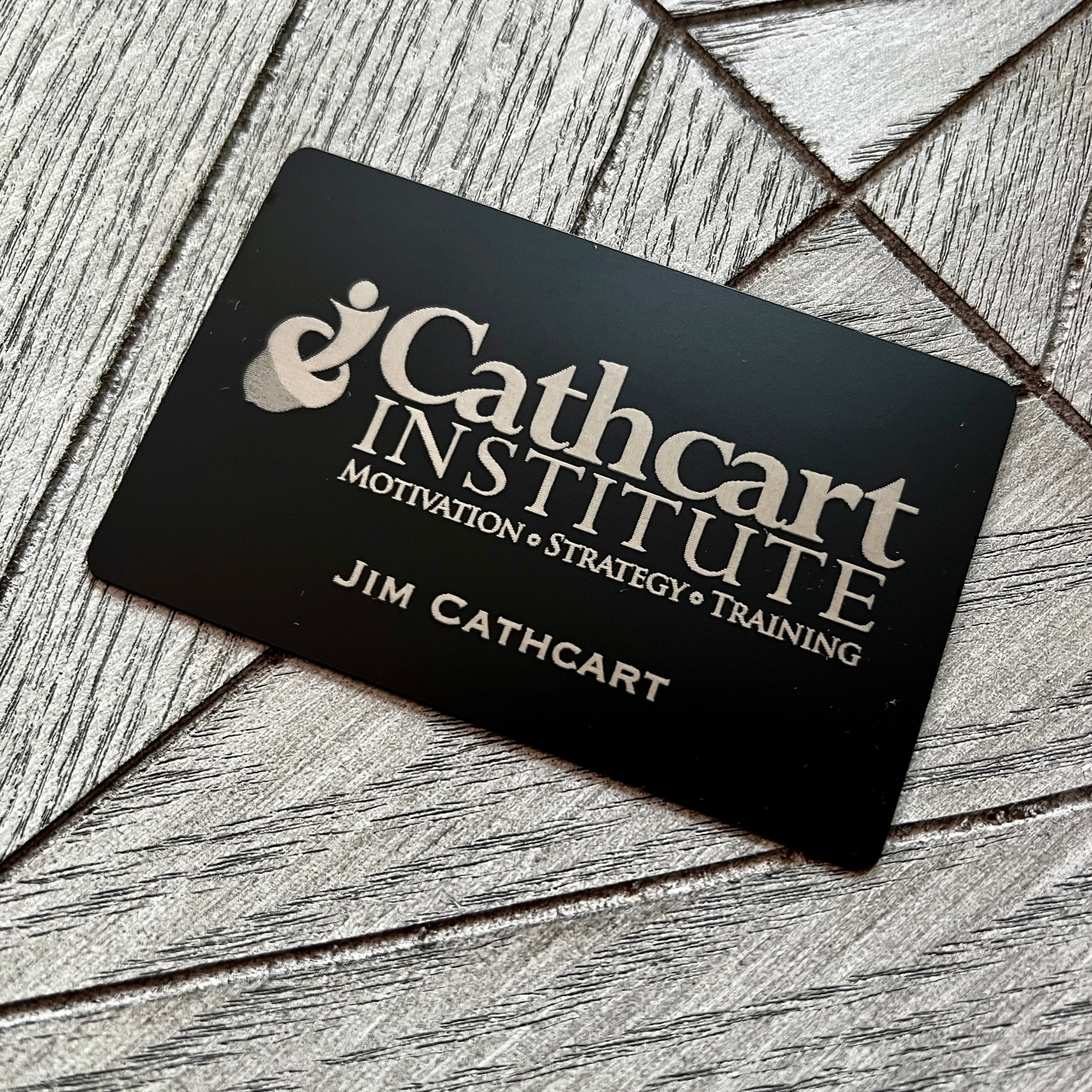 Matte Black Anodized Stainless Steel - Tap Business Card