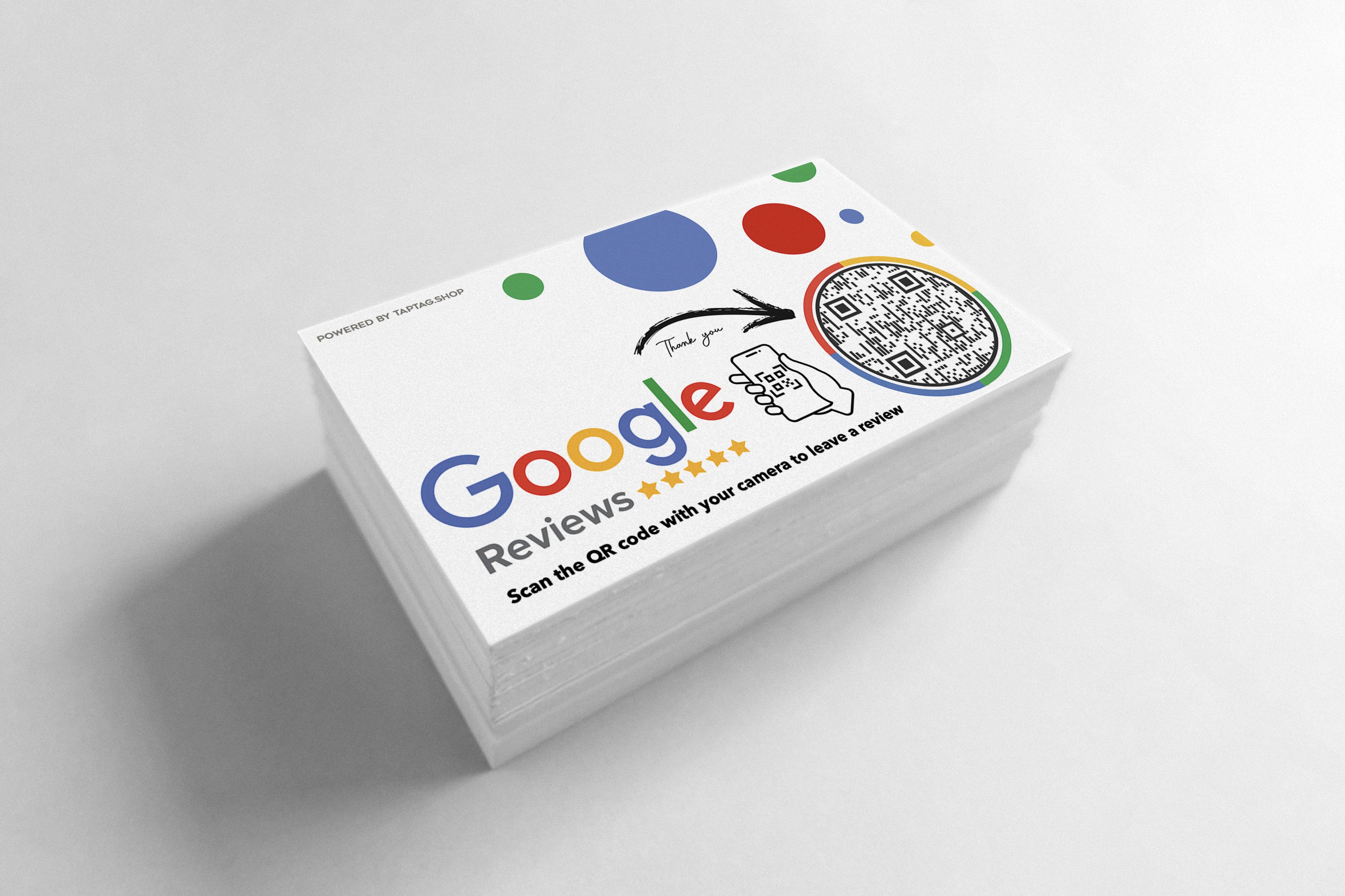Paper google review cards