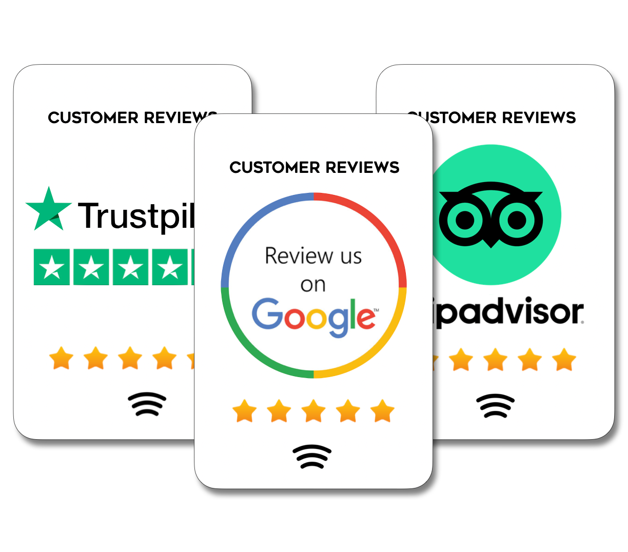 Tap google review card