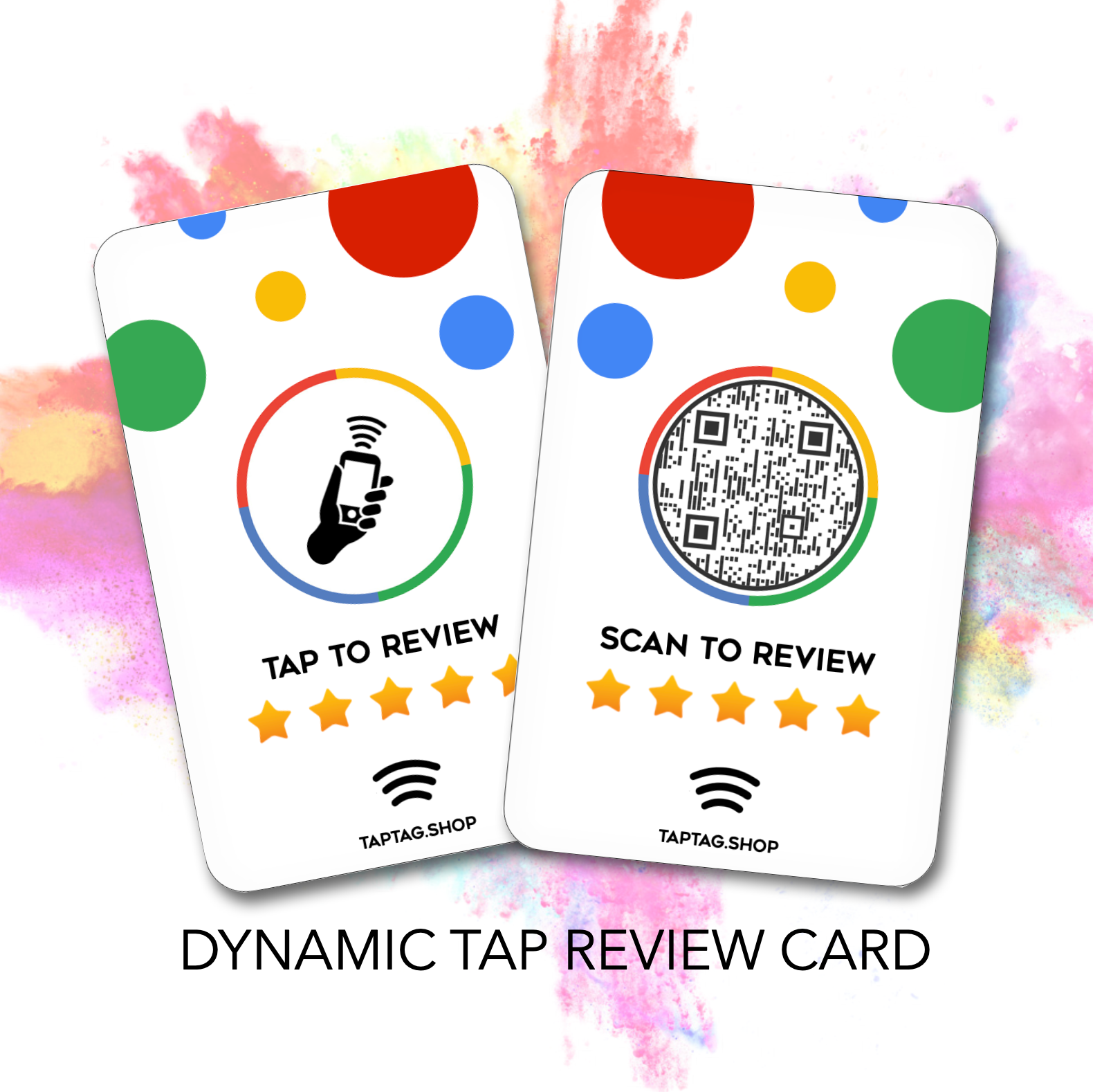 Interchangeable Tap Review Card & QR