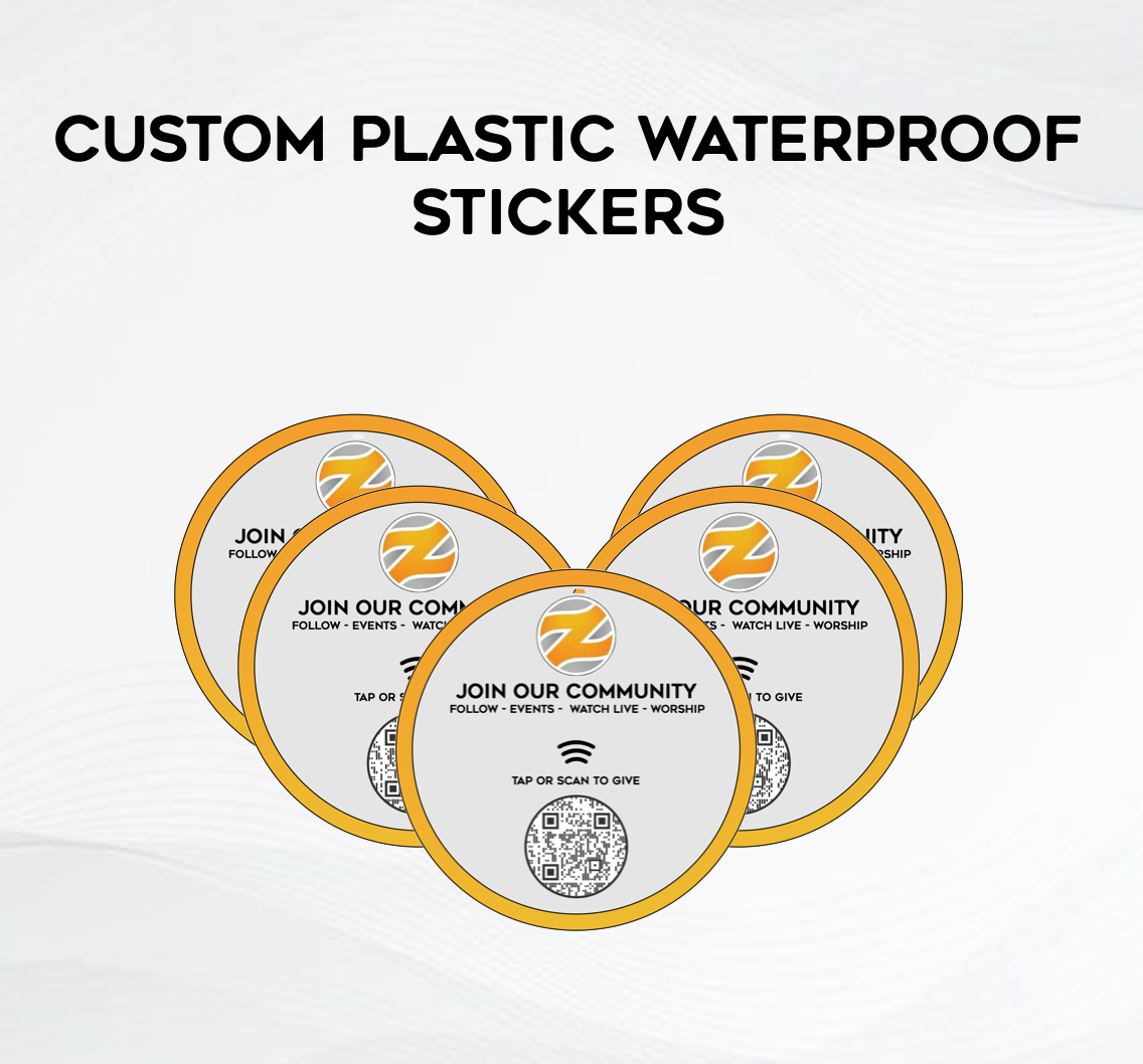Custom Plastic Waterproof Stickers