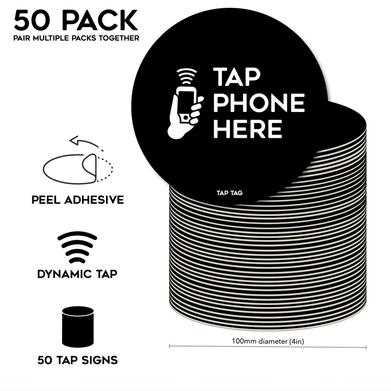 Tap church sign for seating. Tap to give or tap to see info for members. NFC tap tag. Sticky back for fabric chairs. 