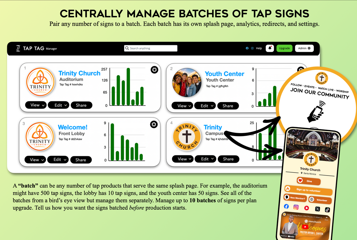 Church Management Dashboard