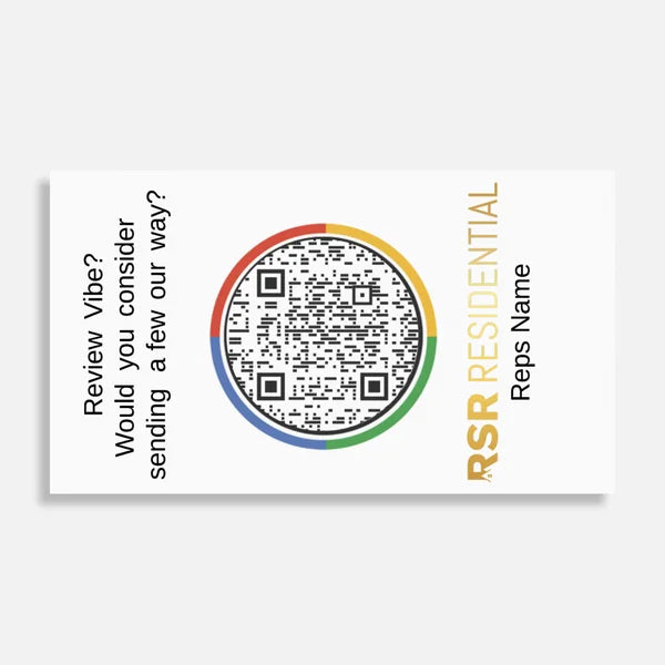 Custom Paper Handout Google Review Cards | 500 or 1,000 Pack