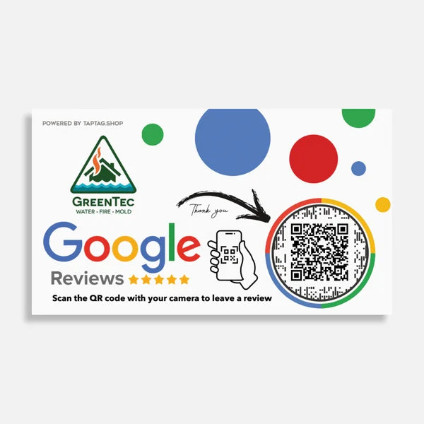 Custom Paper Handout Google Review Cards | 500 or 1,000 Pack