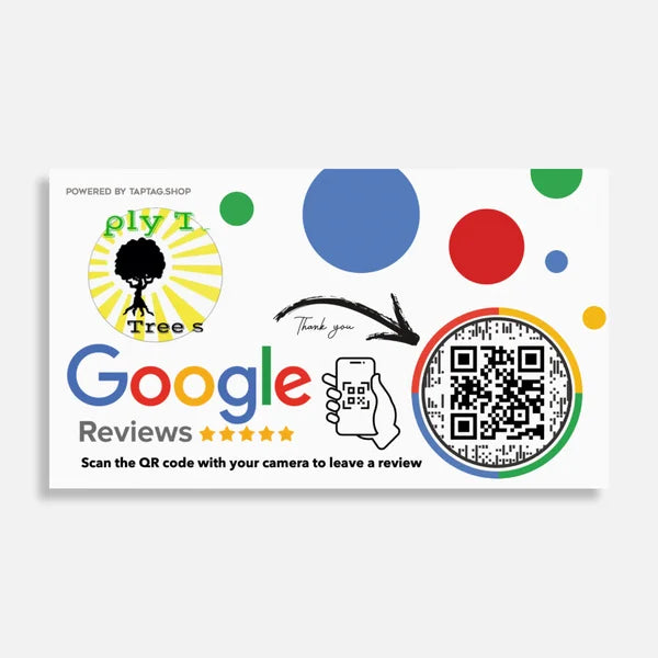 Custom Paper Handout Google Review Cards | 500 or 1,000 Pack