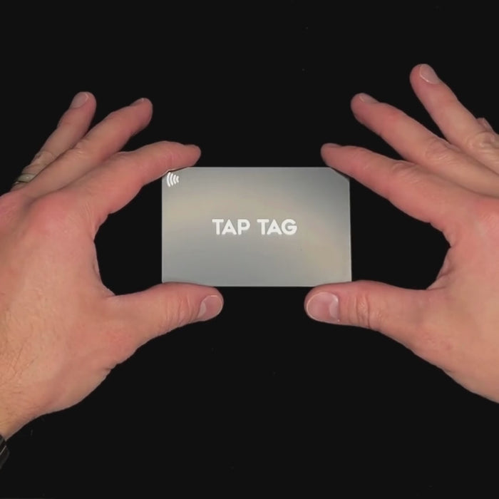 Tap Tag Classic Metal Tap Card | Tap Business Card with QR Code