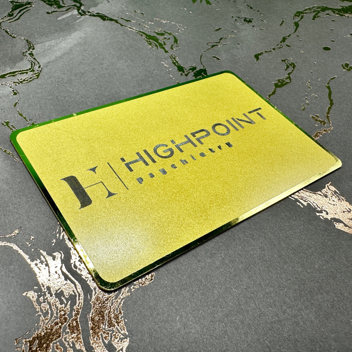 Gold Plated Steel | Tap-to-share NFC Business Card | Tap Tag