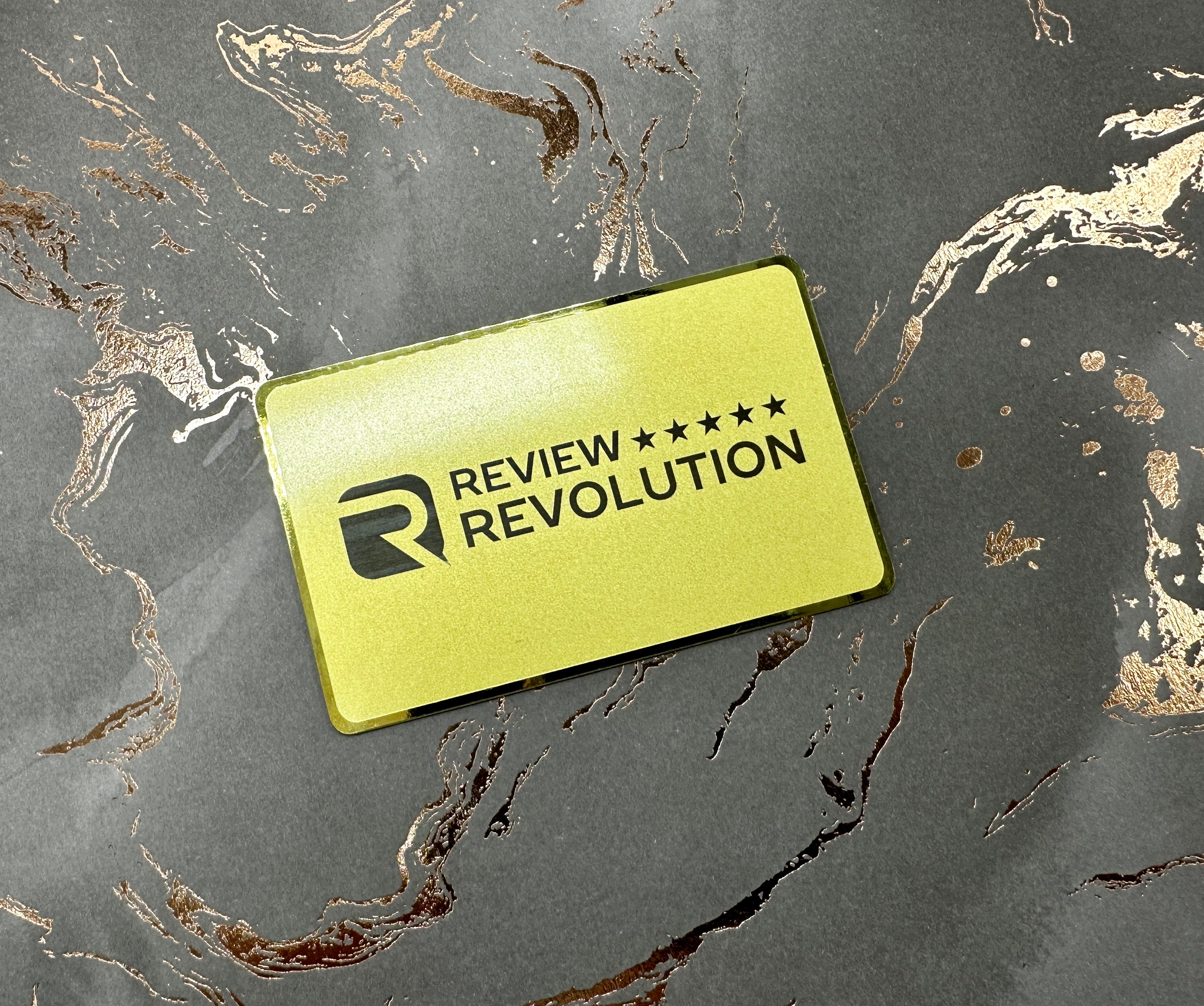 Gold Plated Stainless Steel - Tap Business Card