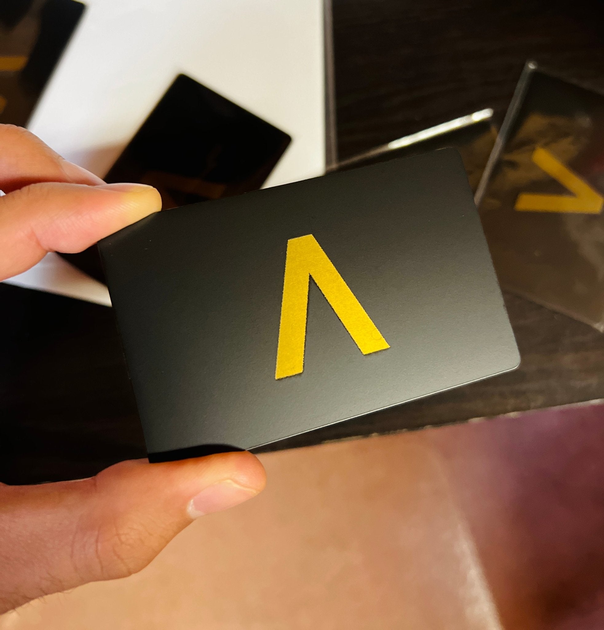 Anodized Premium Brass - NFC Business Card - Tap Tag