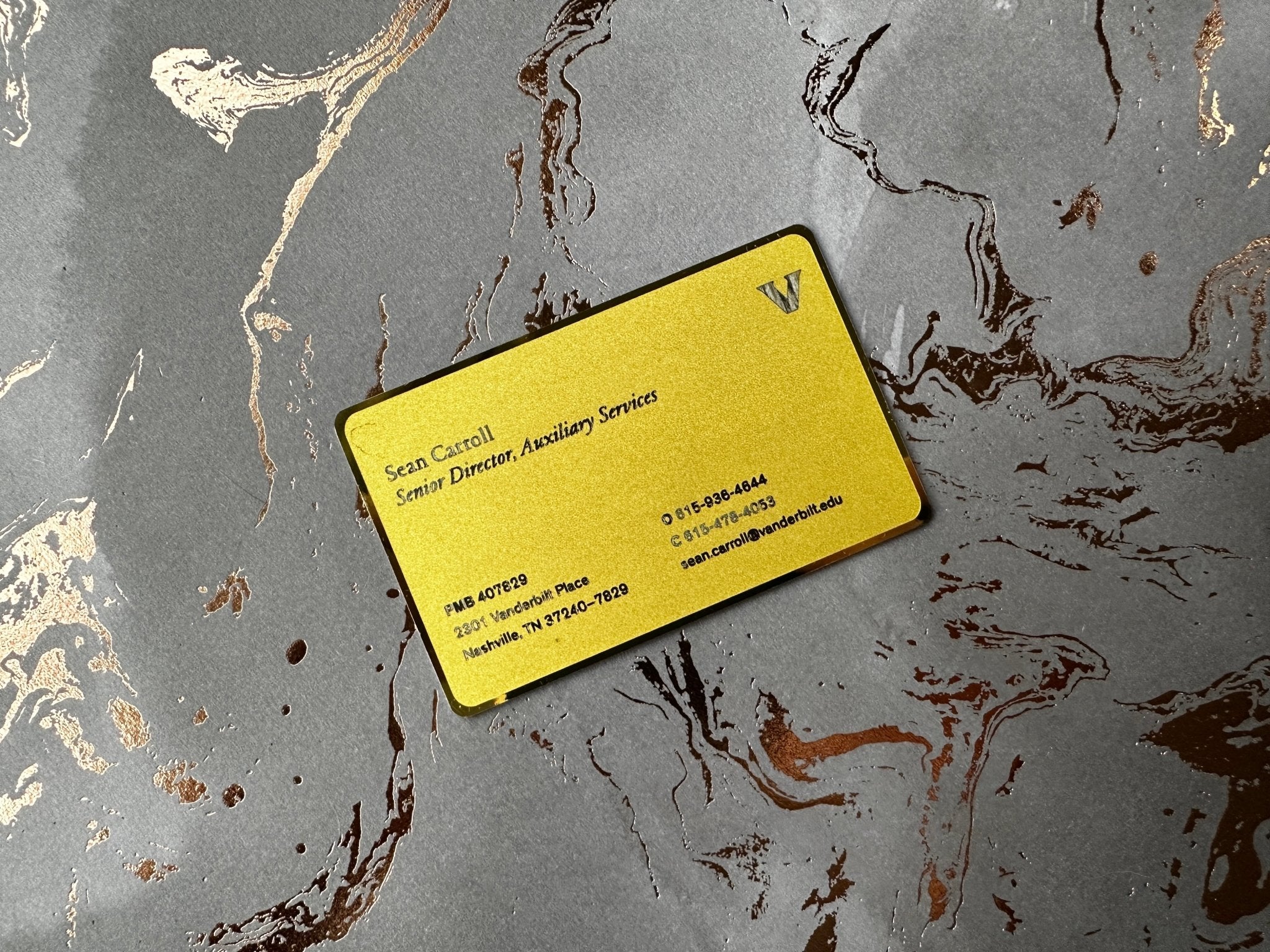 Gold Plated Stainless Steel - NFC Business Card - Tap Tag
