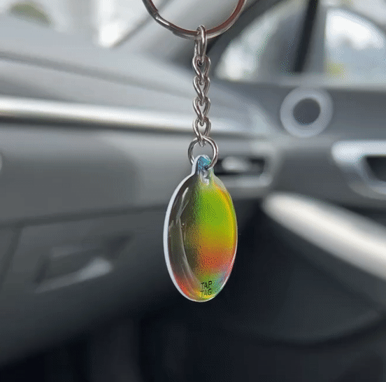 Holographic - NFC Lightweight Keychain - Tap Tag