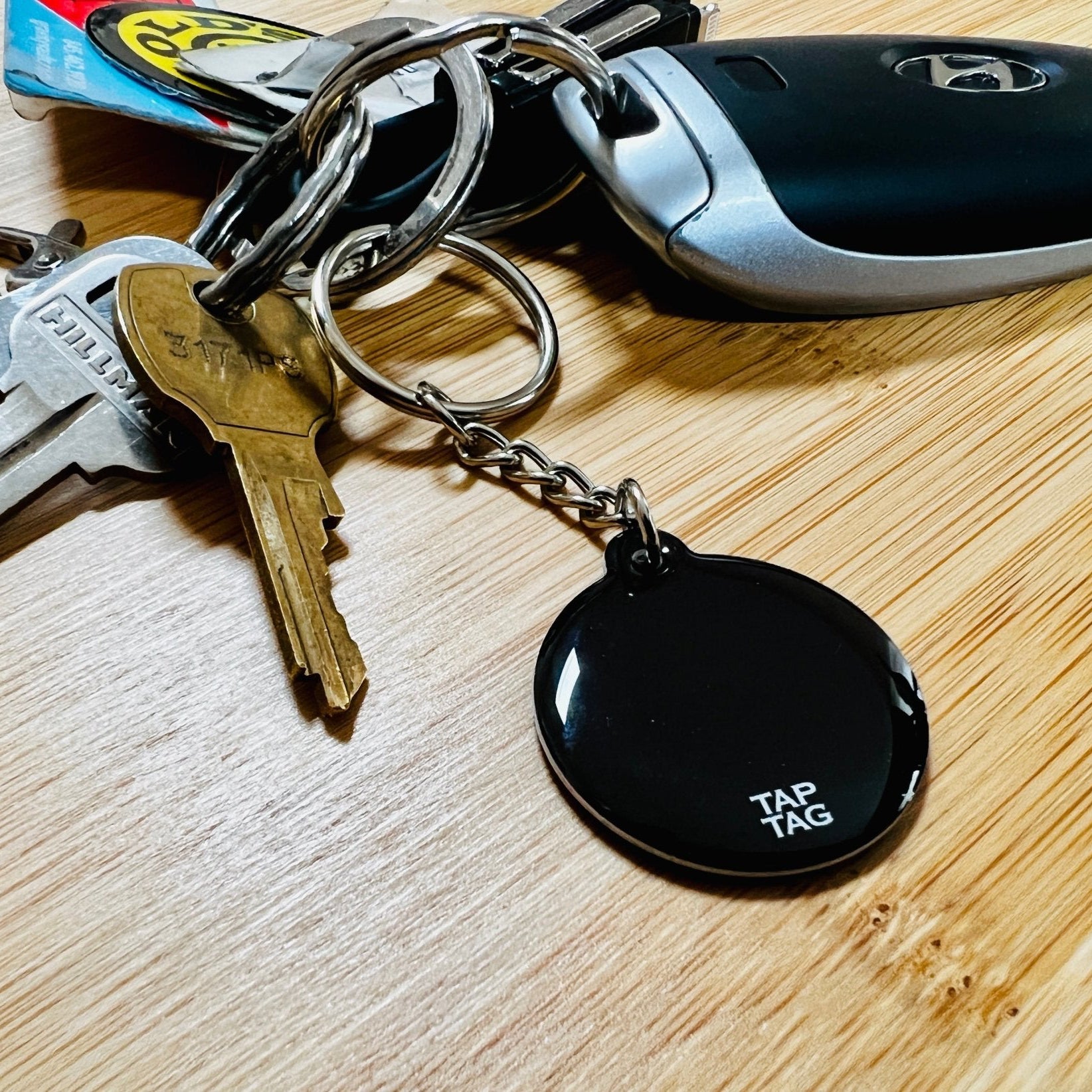 Matte Black - NFC Lightweight Keychain - Tap Tag