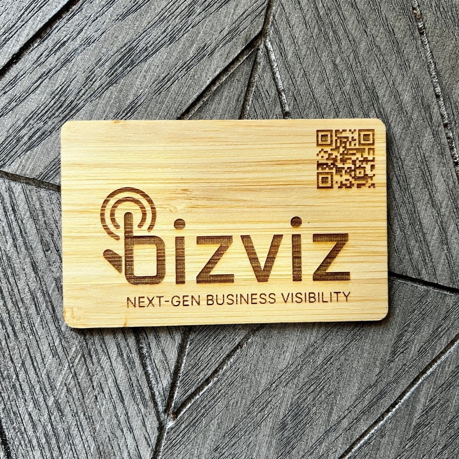 Sustainable Bamboo - NFC Business card - Tap Tag