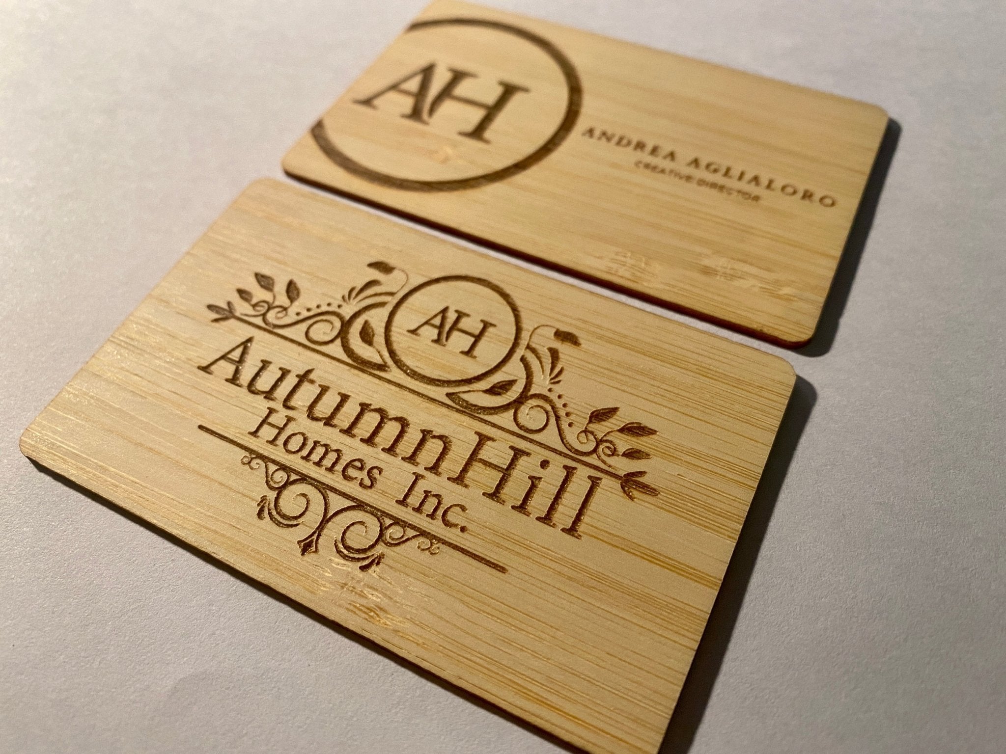 Wood Slice Business Card Magnets Unique Business Cards Wooden